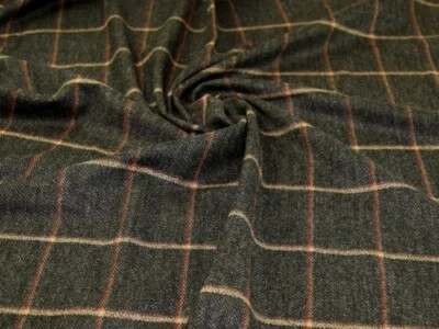 Minerva 100% Pure Wool Coating Fabric Dark Olive - per metre