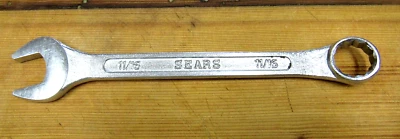 "Llave combinada vintage Sears 12 puntos SAE 11/16"" EN BUEN ESTADO" Foto 1 de 3