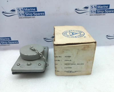 Appleton Electric FSK6-20 Receptacle & Cap 20A 250V - Image 1 of 4