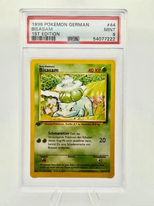 Pokemon 1st Edition Base Set German Bisasam 44/102 PSA 9 - Picture 1 of 2