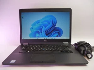 DELL LATITUDE E7470 i5-6300U 2.4GHz 8GB RAM 256GB NVMe BACKLIT WIN 11 PRO - Picture 1 of 17