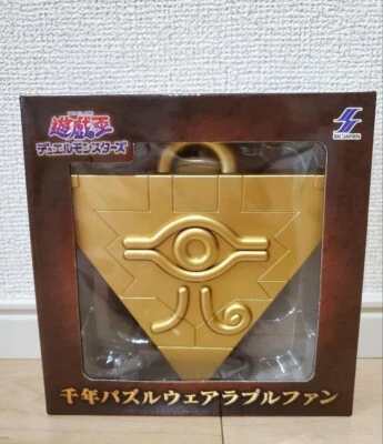 SK JAPAN Yu-Gi-Oh! Duel Monsters Millennium Puzzle Wearable Fan from Japan - Image 1 of 4