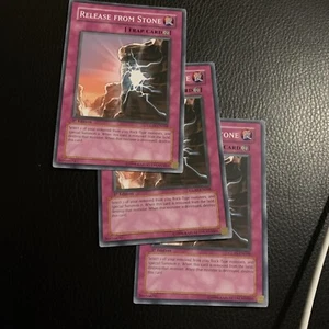 Release from Stone (3x) GLAS-EN068 Common NM 1st Edition Edison Yugioh - Bild 1 von 1