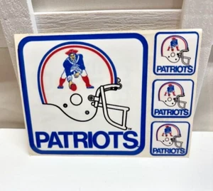Boston Patriots Vinyl Peel Off Aufkleber - vier - Mobil Gas Gewinnspiel - Vintage - Bild 1 von 4