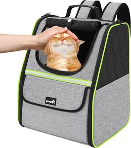 Cat Backpack Carrier Small Dog Pet Cats Dogs Puppy Kitten Bag Carrying Travel - Picture 1 of 1