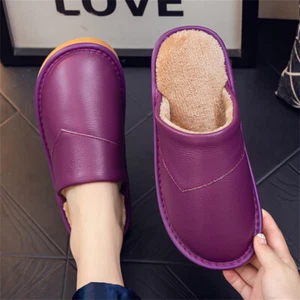 Women's Autumn Plush Winter Thick Soled Slippers Cotton Home Warm Slippers Shoes - Picture 1 of 17