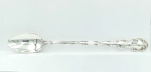 Gorham Strasbourg .925 Sterling Silver Iced Tea Spoon 7.5" NO MONOGRAM - Picture 1 of 8