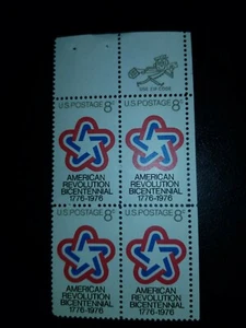 1971 American Revolution Bicentennial 8C U.S. Stamps Sc# 1432 Block of 4 -#1053 - Picture 1 of 2