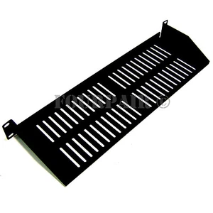 19" Rack Mount Keyboard Server Cantilever Shelf - 1U 8" Deep Steel Vented Data - Picture 1 of 3