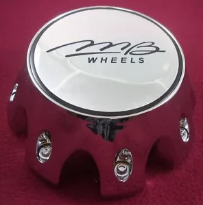 MB Motorsports Wheels Chrome Custom Wheel Center Cap # BC-790H (1) USED - Picture 1 of 3
