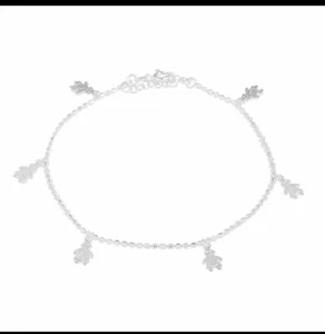 Anklet Kid Charm Sterling Silver Nickel Free Lobster Claw Clasp 9-10 inch - Picture 1 of 4
