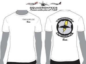 VMFA(AW) 242 Bats Squadron T-Shirt, USMC Licensed Product - Picture 1 of 2