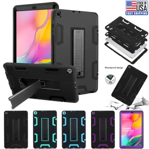 For Samsung Galaxy Tab A 10.1 inch Case Hybrid Heavy Duty Shockproof Stand Cover - Picture 1 of 18