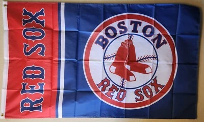 Boston Red Sox MLB Baseball Flag 3x5 Ft W/ Grommets  - Image 1 of 2