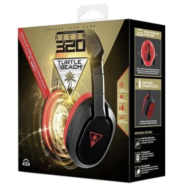 Ear Force Recon 320 Turtle Beach Gaming Headset Black/Red *BRAND NEW* - Image 1 of 4