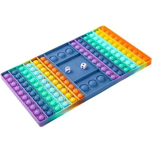 Lehrer Geschenk Klassenzimmer 6er Set Fidget Bubble Pop Spiele sortiert Regenbogenfarben - Bild 1 von 2