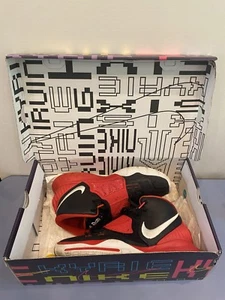 NIKE Kyrie 6 Team University Red & Black Sneakers W/BOX Mens Size 10 - Picture 1 of 21