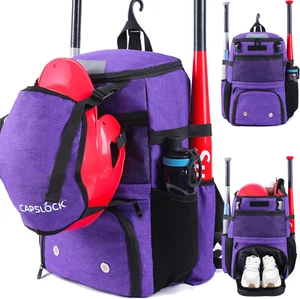 Baseball Backpack, Softball bag & T-Ball with Shoes Compartment for Youth, Boys - Picture 1 of 7