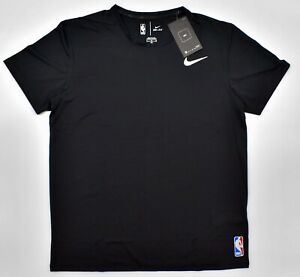 Nike Men Dri-FIT Cotton Poly T-Shirt Short Sleeve Athletic Black Free shipping