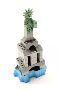 💥 Statua della Libertà e Isola Base La Mia Creazione Fatta di Mattoncini Lego® +Bloks💥 - Foto 1 di 7