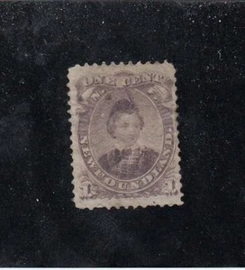 NEWFOUNDLAND (MK5404) # 32  FVF-MH  1cts EDWARD, PRINCE OF WALES /VIOLET CV $60 - Imagen 1 de 1