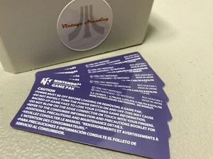 Pack de 5 etiquetas de precaución (N64 Nintendo) etiquetas de repuesto - Imagen 1 de 1