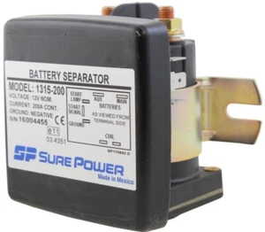 Premium Grade Sure Power Battery Separator 12 Volt w/ AUX Start 200 Amp 1315-200 - Bild 1 von 3
