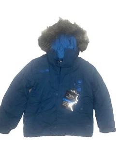 Boys 3/4 Trespass Winter Jacket Fur Hood Waterproof Wind proof - Picture 1 of 4
