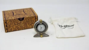 Collectable Brighton Mental Quartz Tabletop Clock Works Gift NEW In Box - Picture 1 of 8