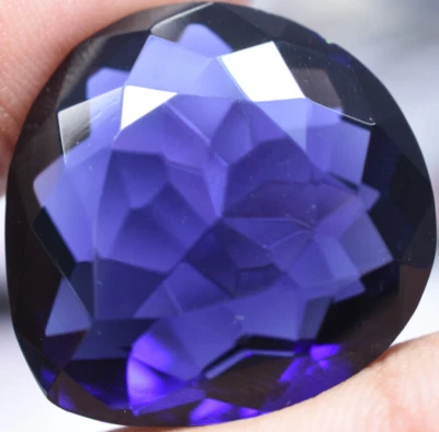 Lab Created 61.00 Ct Violet Blue Tanzanite GGL Certified Sparkling AAA+ Gemstone - Image 1 of 4