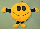 15" VINTAGE SMILEY FACE PLUSH YELLOW HAPPY STUFFED ANIMAL WITH ARMS LEGS TOY