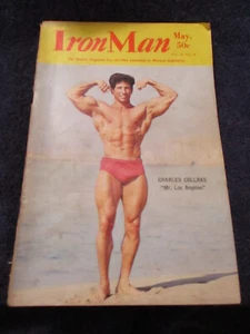 IRONMAN Muscle Bodybuilding Magazine Vol 27 #4 May 1968 Charles Collras - Picture 1 of 9