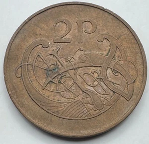 1972 Ireland Republic 2 Pence - Bronze Irish Two Pence  - Harp - Free Shipping - Picture 1 of 4
