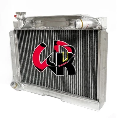 Radiador de 2 filas apto 1955-1962 1961 MG MGA 1500/1600/1622 1,5/1,6 L MT aluminio completo Foto 1 de 4