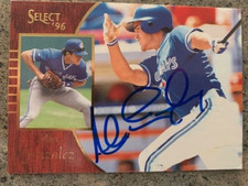 ALEX GONZALEZ TORONTO BLUE JAYS AUTOGRAPHED SIGNED 1996 PINNACLE SELECT