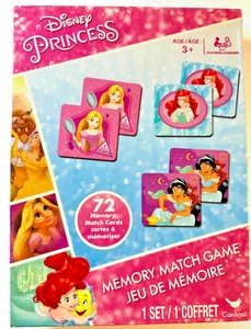 Disney Princess Memory Match Game Cardinal 72 Memory Cards Preschool Ages 3+ New - Picture 1 of 2