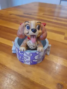 JIM SHORE Disney Showcase LOVELY LADY & the TRAMP Dog Puppy FIGURINE 3¾" Tall - Picture 1 of 4