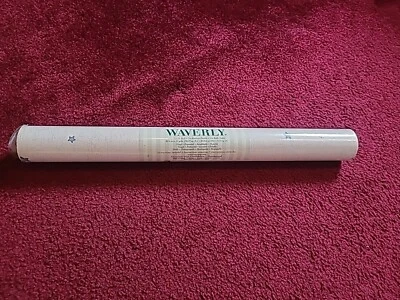 Papel tapiz prepasado en vinilo Waverly vintage estrellas azules Foto 1 de 4