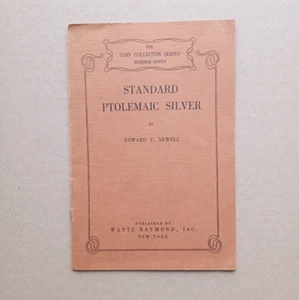 Standard Ptolemaic Silver by Edward T. Newell Coin Medal Book Wayte Raymond 1941 - Picture 1 of 4