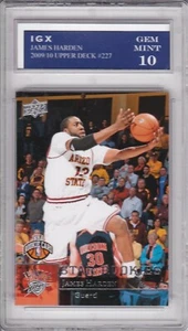 JAMES HARDEN ROOKIE CARD 2009 Upper Deck Star RC GEM MINT 10 Basketball $$ RARE! - Picture 1 of 1