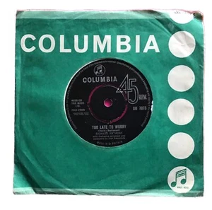 E324, Too Late To Worry, Richard Anthony, 7"45rpm Single, Excellent Condition - Picture 1 of 4