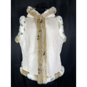 Gilet con cappuccio in pelliccia sintetica scamosciata stampa animalier, Regent Park, XL - Foto 1 di 8