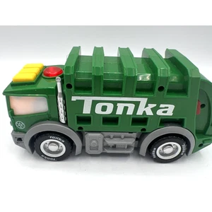 Tonka Mighty Force Lights & Sounds Garbage Truck Green - Picture 1 of 12