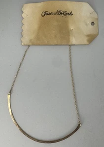 Jessica DeCarlo 14K Gold gehämmert Stab Halskette mit Amethyst Tropfen - Bild 1 von 4