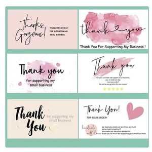 Thank You Cards - 6 Designs - 3.5”x2” (90 Qty) - Picture 1 of 2