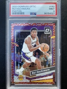 2023-24 Panini Donruss Optic Rui Hachimura Photon Prizm PSA 9 Los Angeles Lakers - Imagen 1 de 2