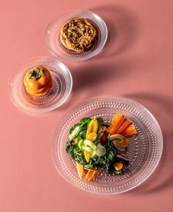 Jupiter Hobnail Glas, 8" Salatteller (4er Set), klar - Bild 1 von 2