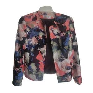 Kasper Women's Dress Jacket Size 4 Looks like a watercolor Great Condition - Picture 1 of 9