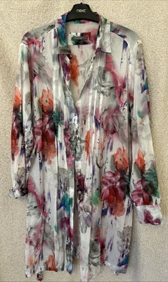 Hermoso Vestido de Vacaciones Semi Transparente para Cubrir Playa Verano Algodón Backstage Mediano Foto 1 de 4