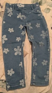 Garanimals Floral Jeggings Elastic Waist Girls Size 5T - Picture 1 of 4